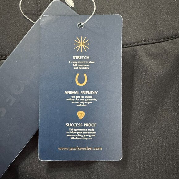 PS Of Sweden Curvy Jewel Breeches Riding Tights Size EU 50 Black NWT PT-2576 - Picture 12 of 14